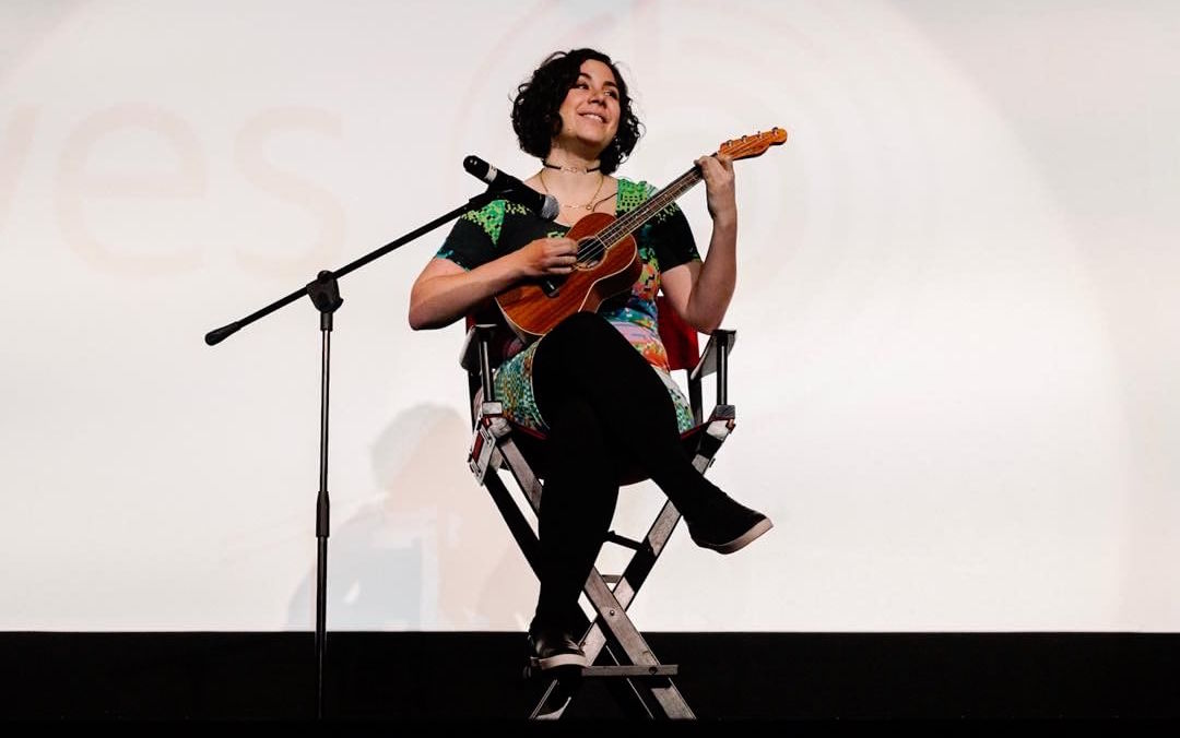 Playing on stage at Clarity Conf