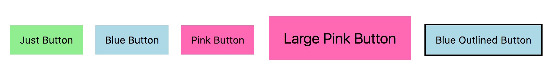 Button types example